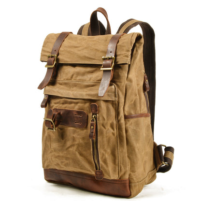 muchuan canvas outdoor mountaineering waterproof breathable travel backpack