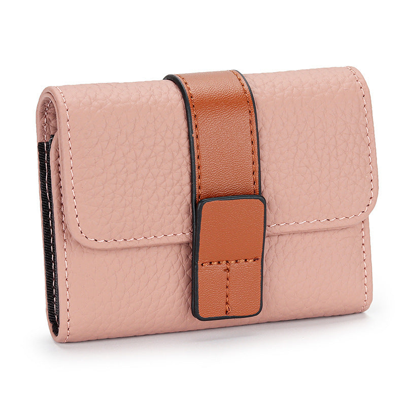 womens leather card holder small exquisite high end multiple card slots