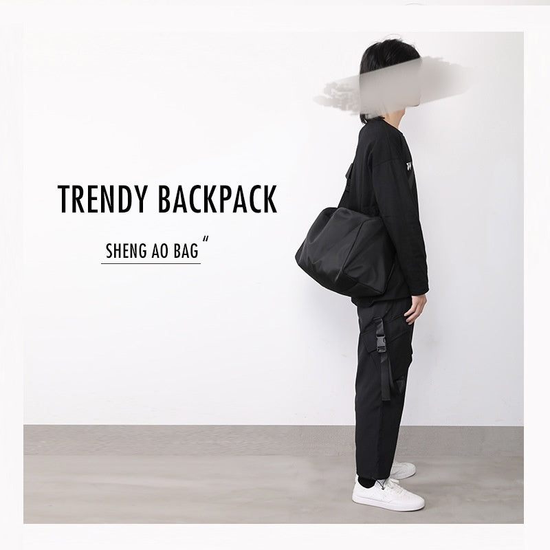 mens shoulder bag simple and lightweight water repellent sports leisure bag