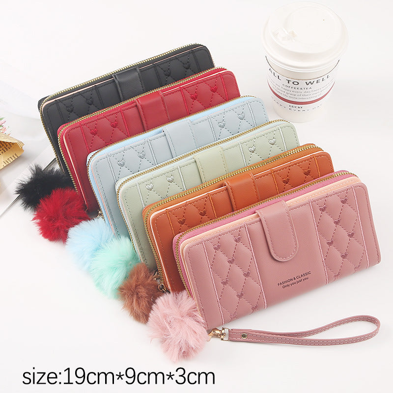 womens long niche design wallet