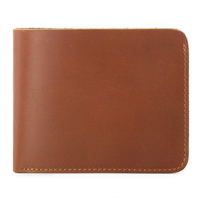 mens new first layer cowhide retro wallet