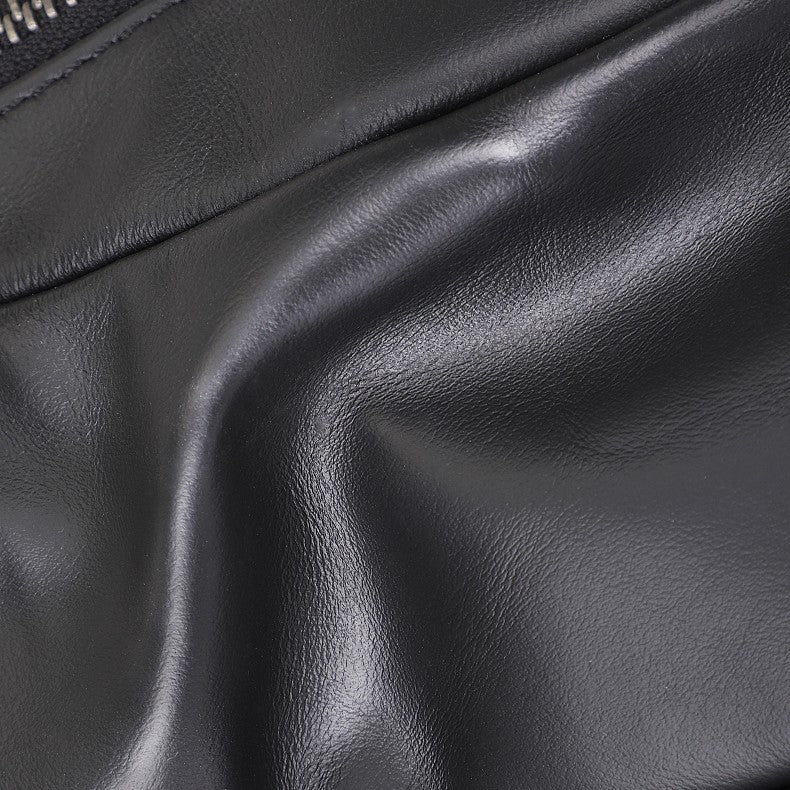genuine leather mens chest bag one shoulder leisure sports