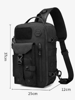 mens tactical chest sports waterproof crossbody bag