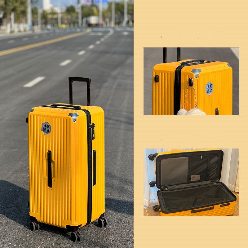 large capacity trolley case shock absorbing brake universal wheel password suitcase