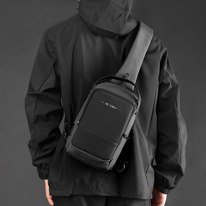 new functional mens chest bag outdoor waterproof cross shoulder bag