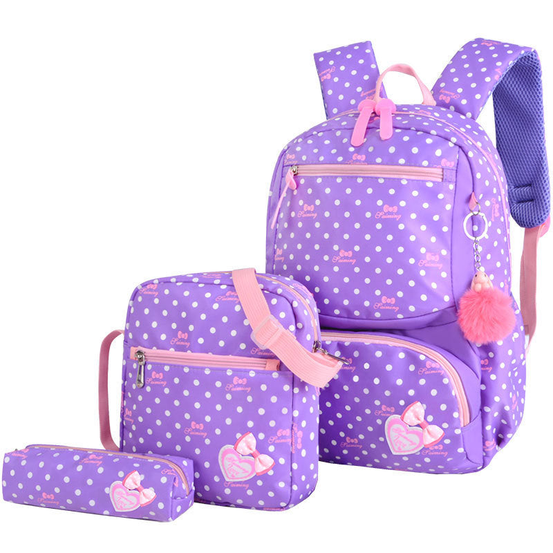 elementary school girl korean style cute princess backpack