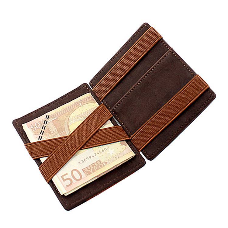 leather wallet crazy horse leather retro