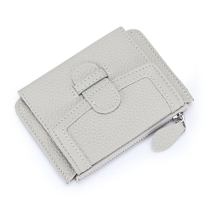 fashion ultra thin multifunctional leather multiple card slots wallet