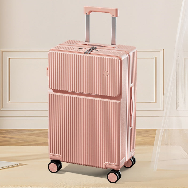 front half opening multifunctional luggage