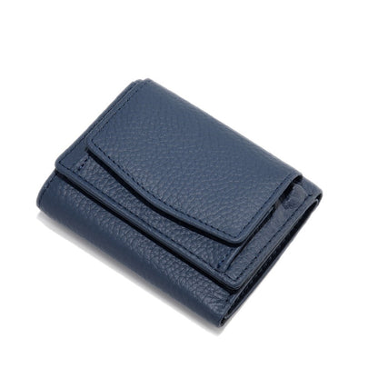 minimalist and creative multi card mini leather wallet