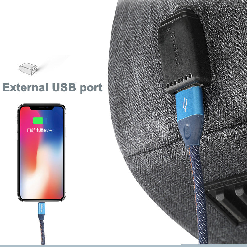 high capacity usb multi function backpack