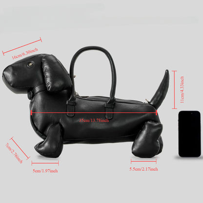 fashion creative cartoon dog shape handbag