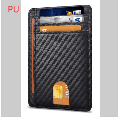 card holder leather foreign trade men rfid anti theft swiping european and american card holder male amazon hot products card holder