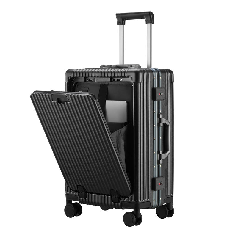 multifunctional business trolley case with water cup holder