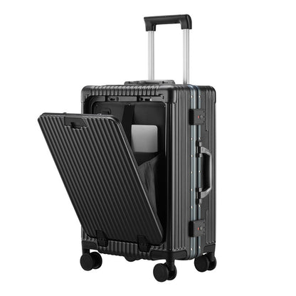 multifunctional business trolley case with water cup holder