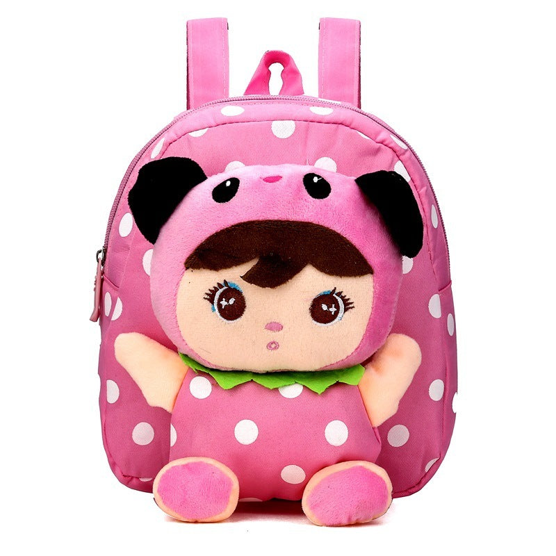 boys and girls cartoon cute canvas doll backpack