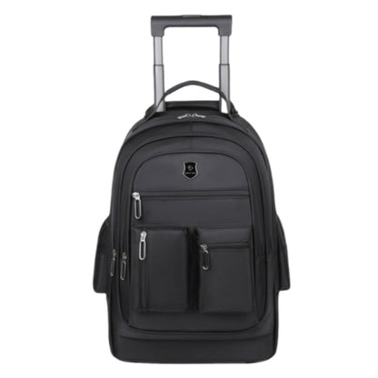 large capacity travel backpack with wheels multi layer trolley luggage bag multifunctional weekender overnight bag rucksack