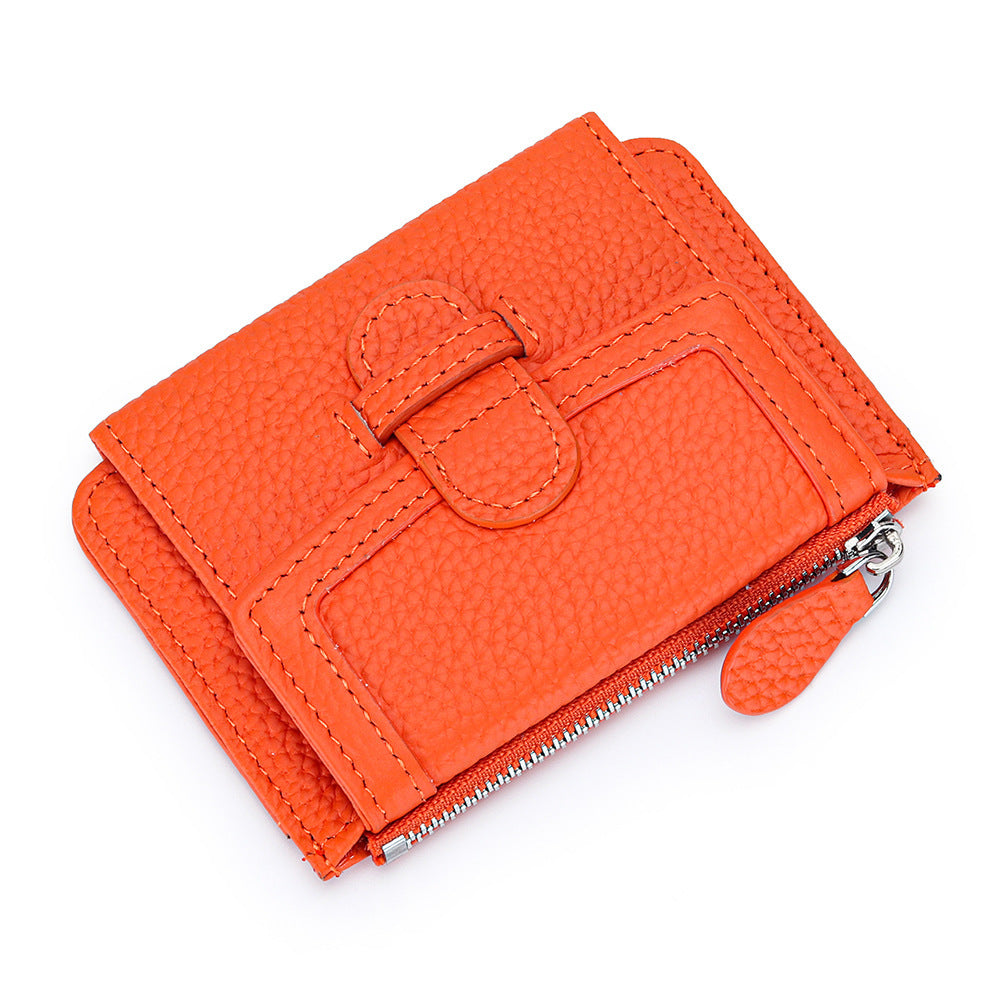 fashion ultra thin multifunctional leather multiple card slots wallet