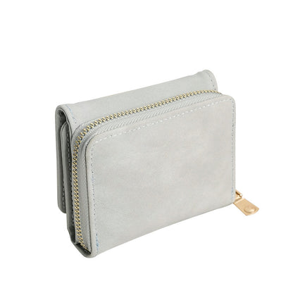 womens simple fashion personality frosted wallet