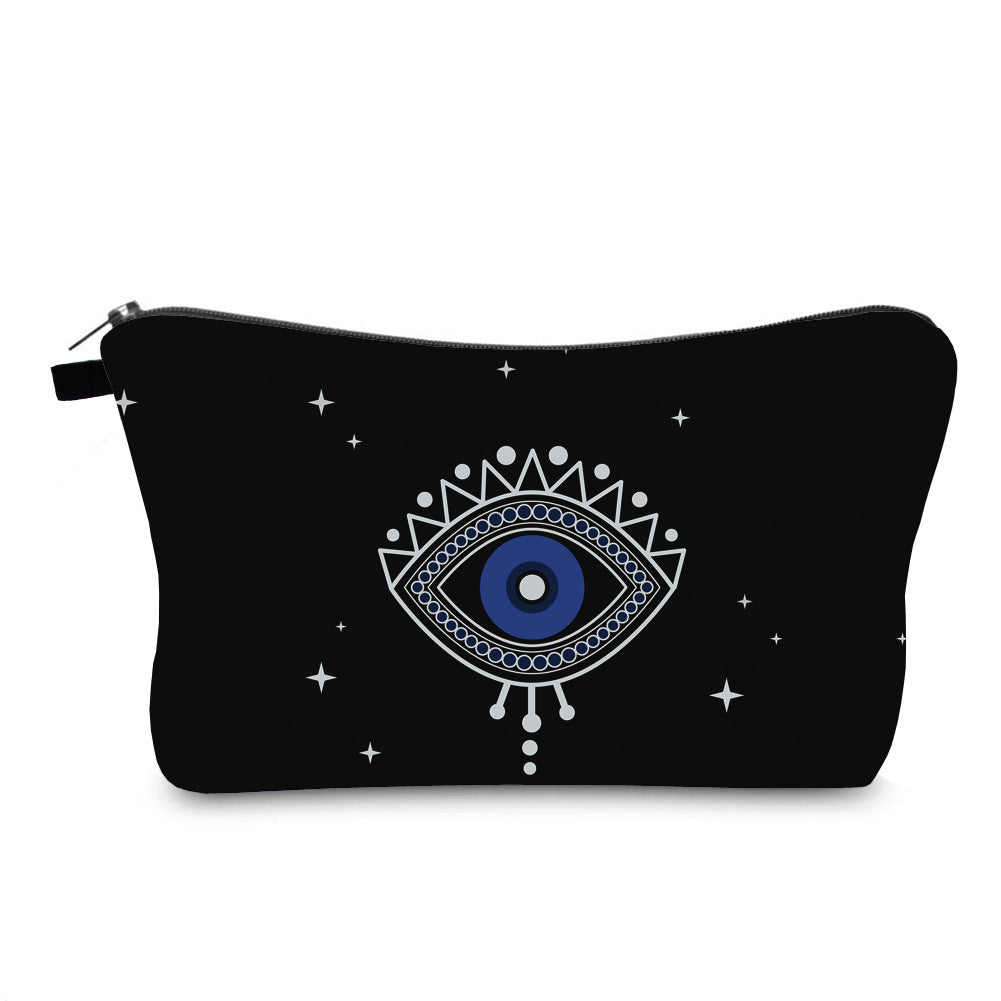 anti splash cosmetic bag evil eye print cross border