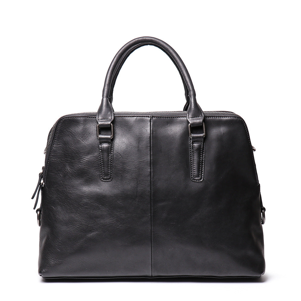 mens first layer cowhide portable large capacity briefcase