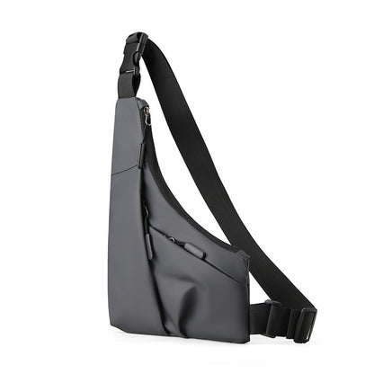 close fitting triangle bag casual derm mens crossbody casual chest bag
