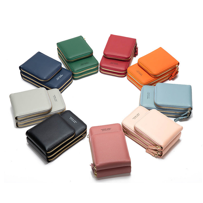 crossbody bag women tri fold pockets phone bags