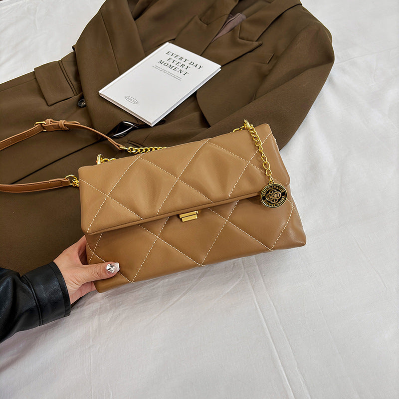 womens fashion diamond chain messenger bag