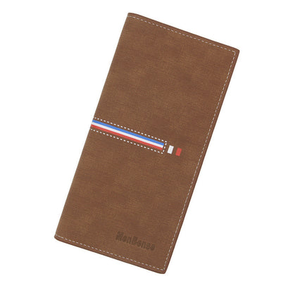 mens wallets long vertical large capacity