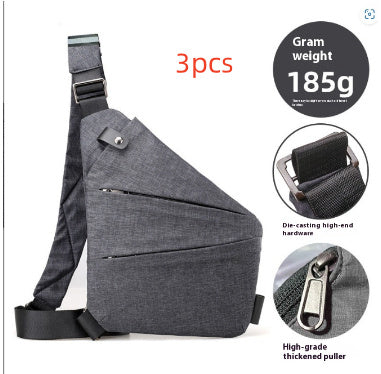 mens nylon lightweight simple large capacity crossbody bag