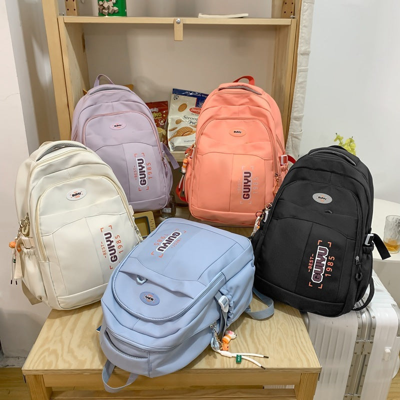 Version High School Student Schoolbag Large Capacity