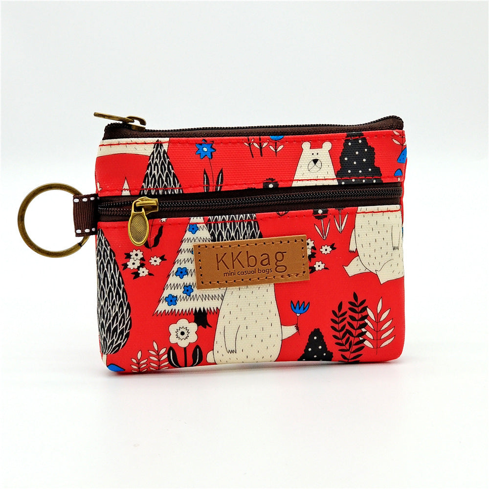 printed film cartoon change purse