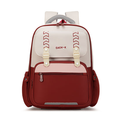 large capacity burden reduction cartoon breathable lightweight childrens backpack