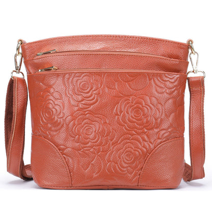 genuine leather ladies bag casual shoulder messenger bag