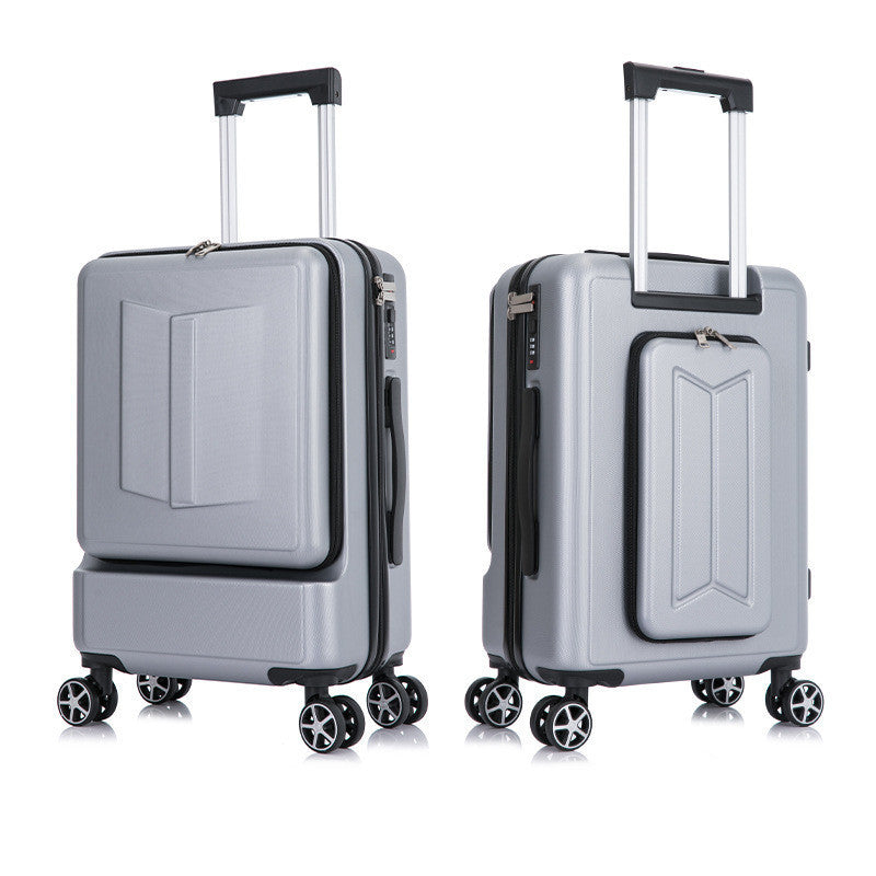 front and rear opening universal wheel trolley case