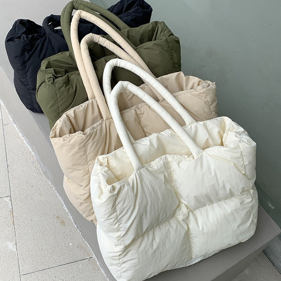 college-student-tote-commuter-large-capacity-female-cloud-bag