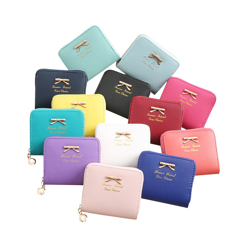 womens zipper short coin purse