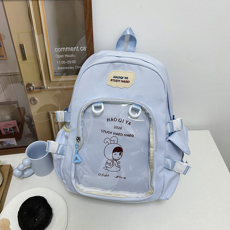 new large capacity transparent backpack for women