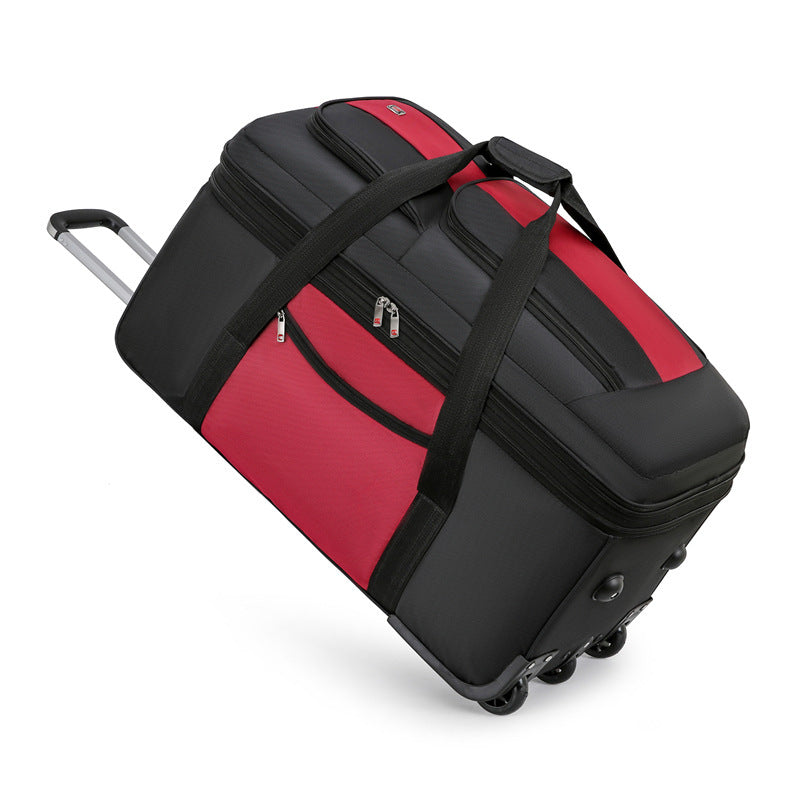 women travel suitcase trolley bags wheeled bag oxford waterproof rolling luggage travel handbag totes with wheels large capacity