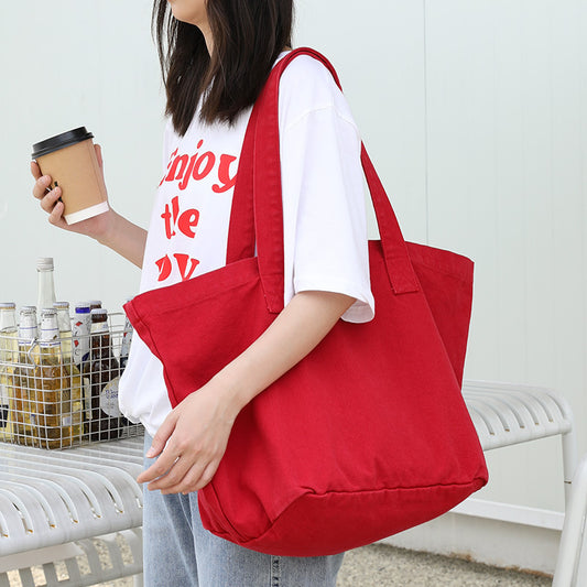 fashion retro shoulder casual artistic canvas bag