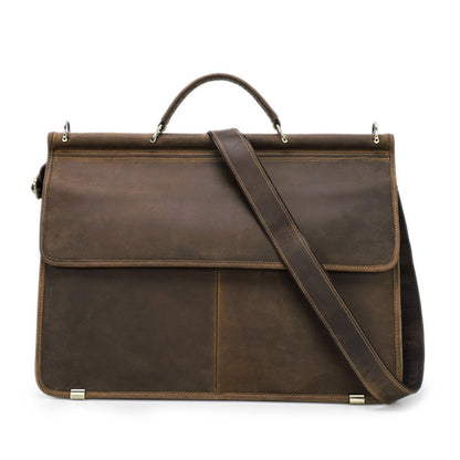 computer mens business briefcase large capacity cowhide mens bag