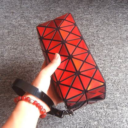 laser geometry cosmetic bag