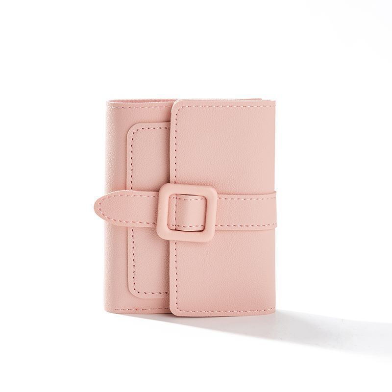 purse short solid color card holder spring womens high sense