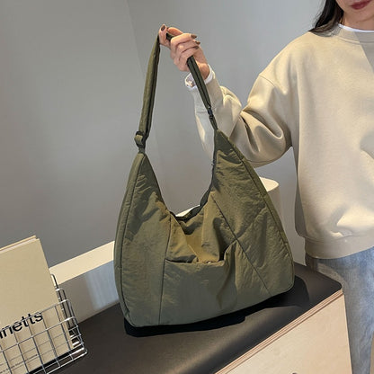 cotton padded korean casual shoulder bag