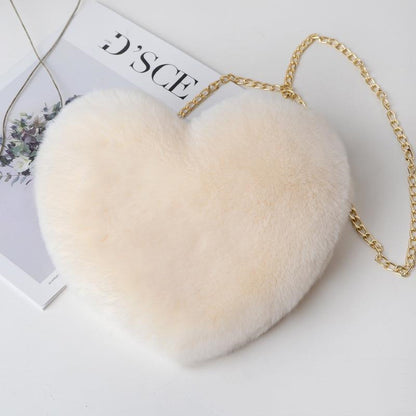 love bags for women plush chain shoulder bags valentines day party bag