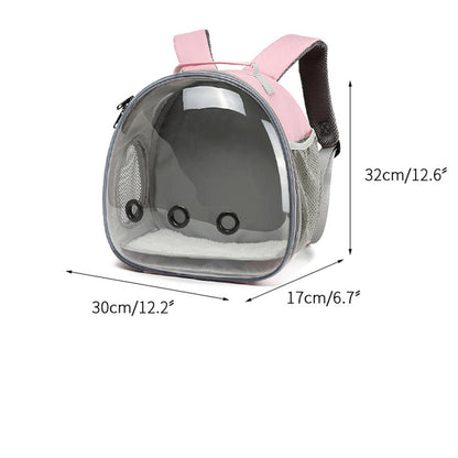 pet backpack hamster carrier transparent small animal carrier guinea pig backpack sugar glider ferret pet bag rabbit bunny cage