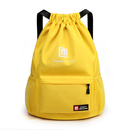 travel backpack womens large capacity travel exercise bag drawstring bag drawstring bag oxford waterproof