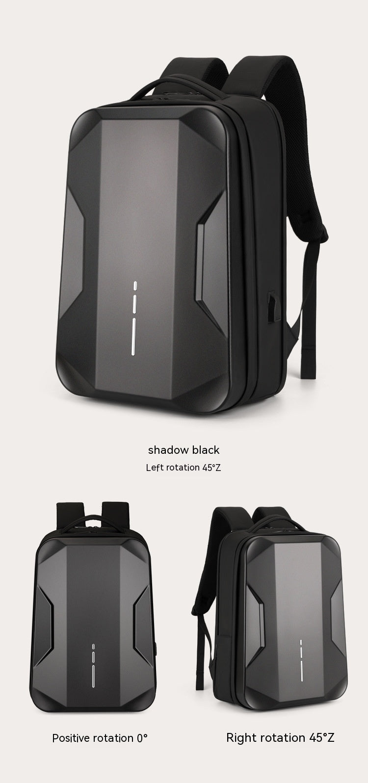 mens plastic mens backpack waterproof e sports student hard case computer bag for work