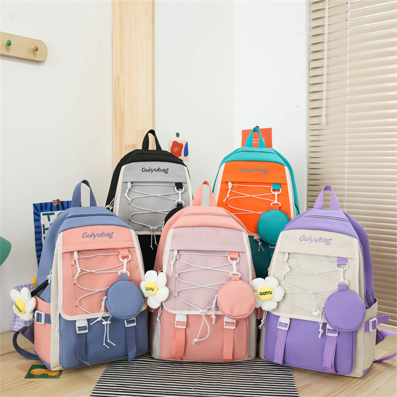 3 piece school bag student backpack