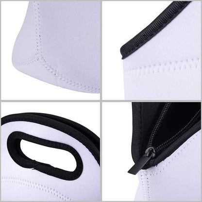 Neoprene White Lunch Bag DIY Graffiti